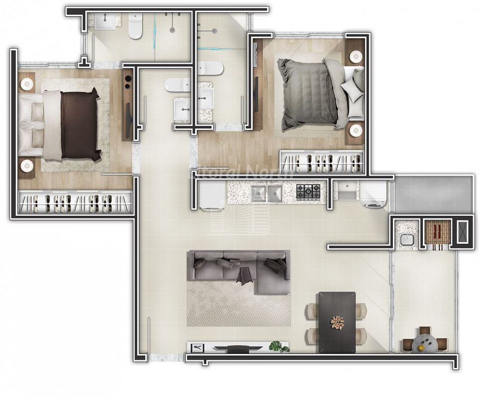 Apartamento à venda com 2 quartos, 1 suíte, 1 vaga e 70m² no Centro, Itajaí (SC) — foto 12 de 23