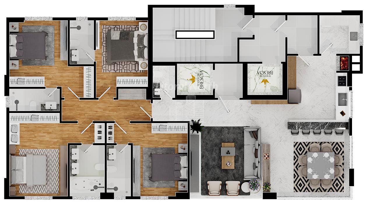 Apartamento à venda com 4 quartos, 4 suítes, 3 vagas e 170m² no Centro, Balneário Camboriú (SC) — foto 4 de 5