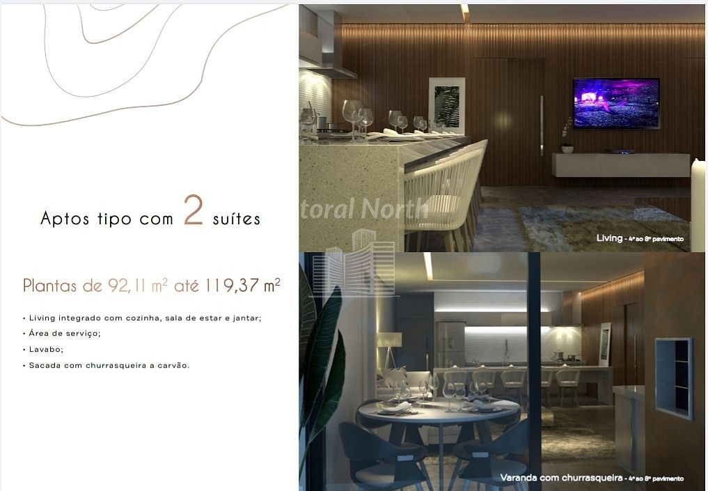 Apartamento de 2 quartos, 109m² no bairro Praia Brava, em Itajaí | Eu Corretor