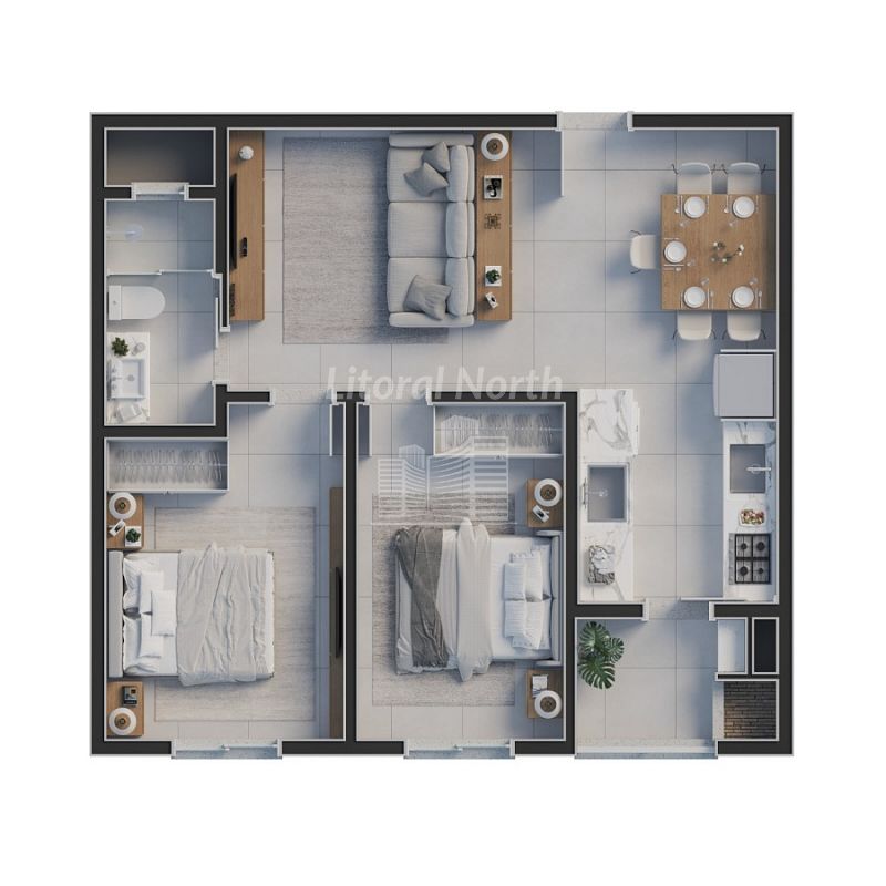 Apartamento à venda com 2 quartos, 1 suíte, 1 vaga e 55m² no Praia Brava, Itajaí (SC) — foto 9 de 25