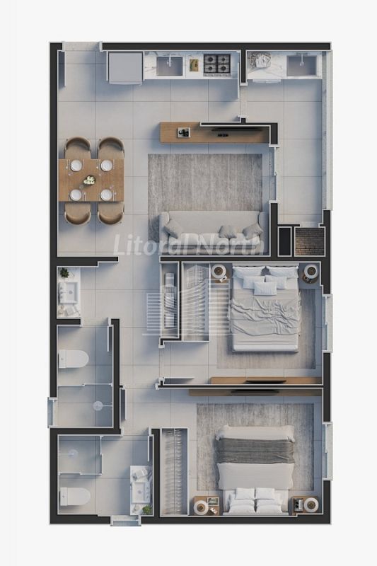 Apartamento à venda com 2 quartos, 1 suíte, 1 vaga e 55m² no Praia Brava, Itajaí (SC) — foto 8 de 25