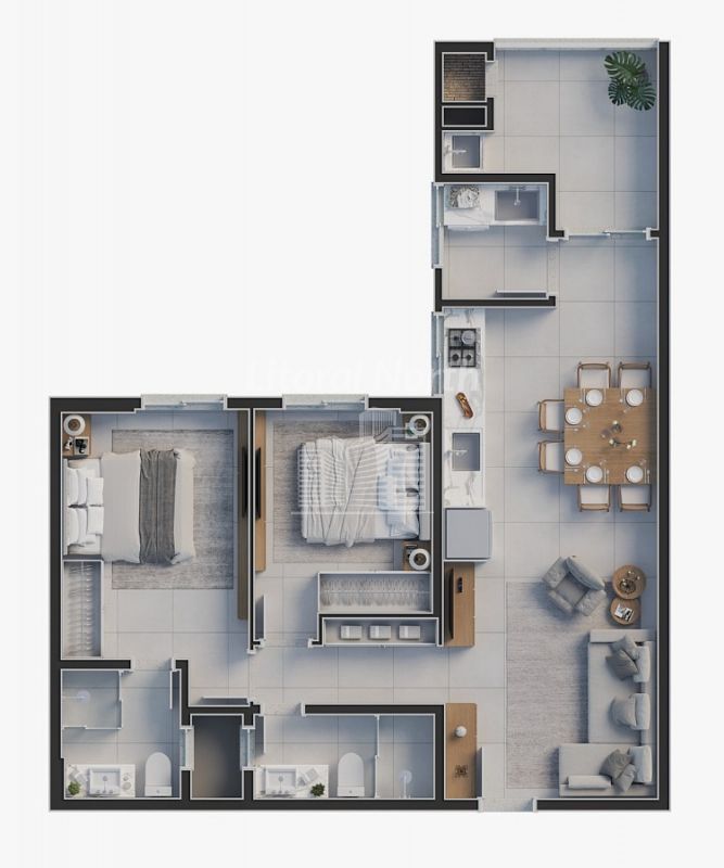 Apartamento à venda com 2 quartos, 1 suíte, 1 vaga e 55m² no Praia Brava, Itajaí (SC) — foto 11 de 25
