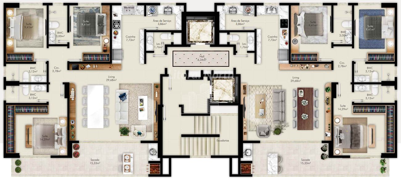 Apartamento à venda com 3 quartos, 3 suítes, 2 vagas e 116m² no Fazenda, Itajaí (SC) — foto 15 de 15
