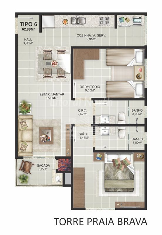 Apartamento à venda com 2 quartos, 1 suíte, 1 vaga e 62m² no Praia dos Amores, Balneário Camboriú (SC) — foto 27 de 30