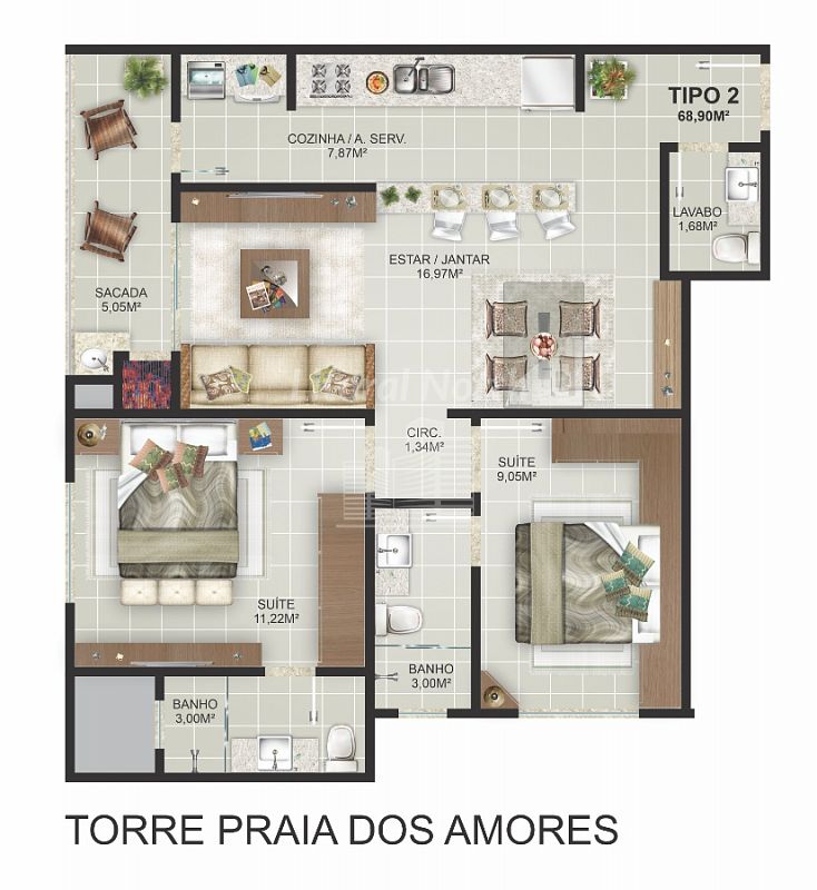 Apartamento à venda com 2 quartos, 1 suíte, 1 vaga e 62m² no Praia dos Amores, Balneário Camboriú (SC) — foto 25 de 30