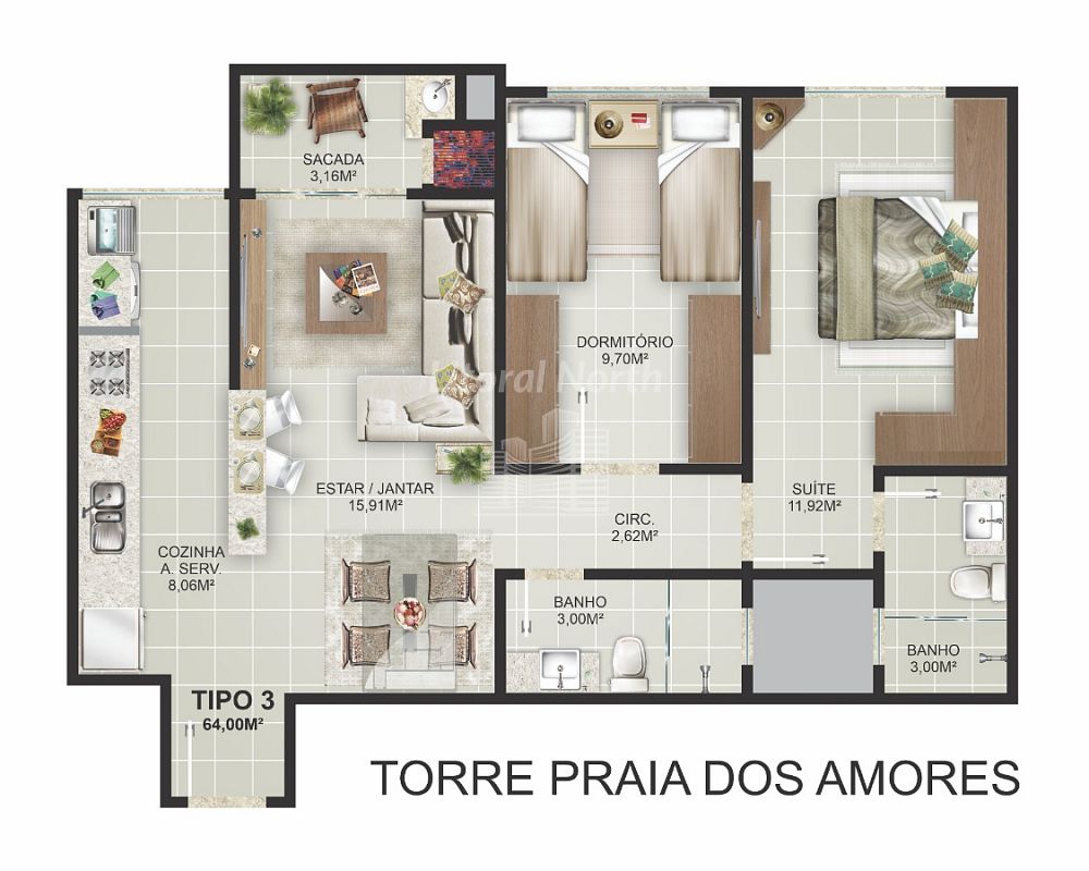 Apartamento à venda com 2 quartos, 1 suíte, 1 vaga e 62m² no Praia dos Amores, Balneário Camboriú (SC) — foto 24 de 30