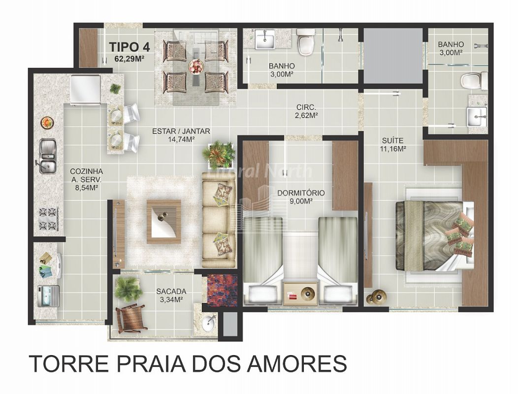 Apartamento à venda com 2 quartos, 1 suíte, 1 vaga e 62m² no Praia dos Amores, Balneário Camboriú (SC) — foto 23 de 30