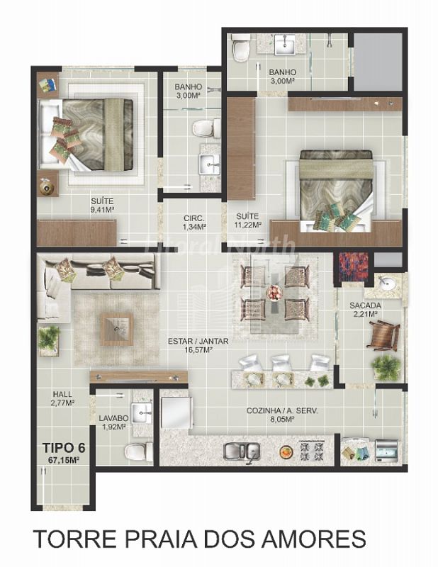 Apartamento à venda com 2 quartos, 1 suíte, 1 vaga e 62m² no Praia dos Amores, Balneário Camboriú (SC) — foto 21 de 30