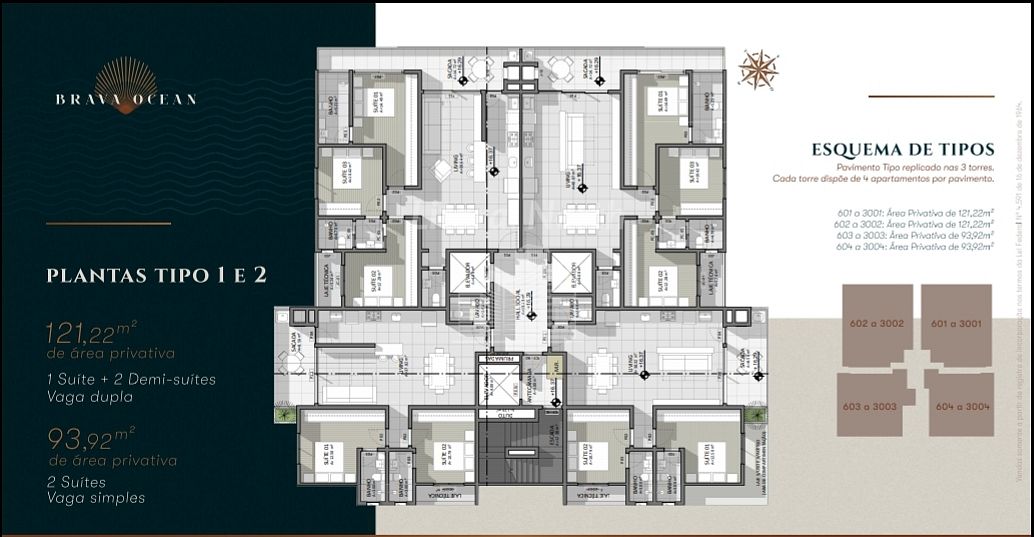 Apartamento de 2 quartos, 93m² no bairro Praia Brava, em Itajaí | Eu Corretor