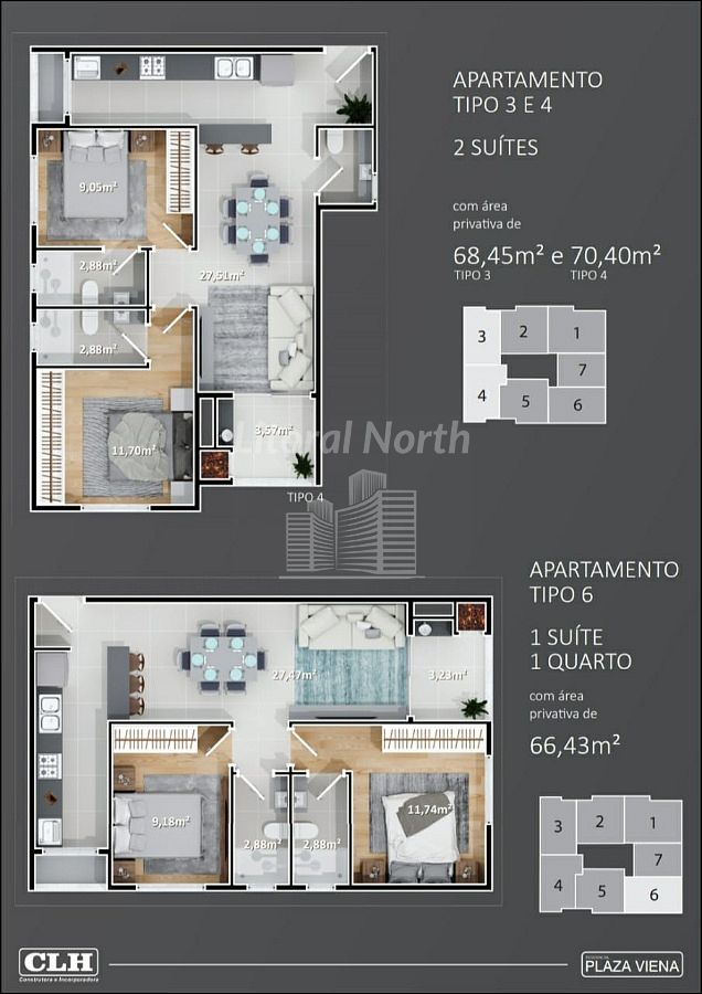 Apartamento à venda com 2 quartos, 1 suíte, 1 vaga e 62m² no Nações, Balneário Camboriú (SC) — foto 5 de 7