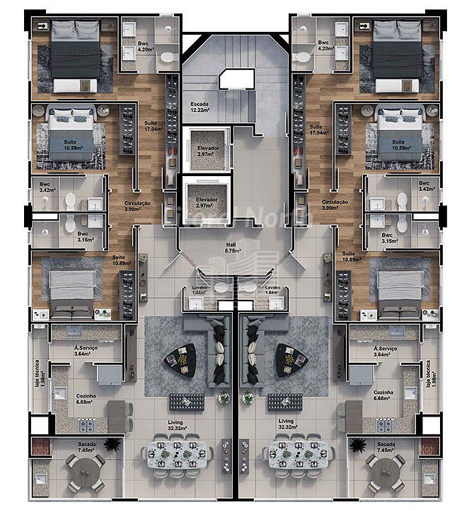 Apartamento à venda com 3 quartos, 3 suítes, 3 vagas e 137m² no Centro, Balneário Camboriú (SC) — foto 11 de 11