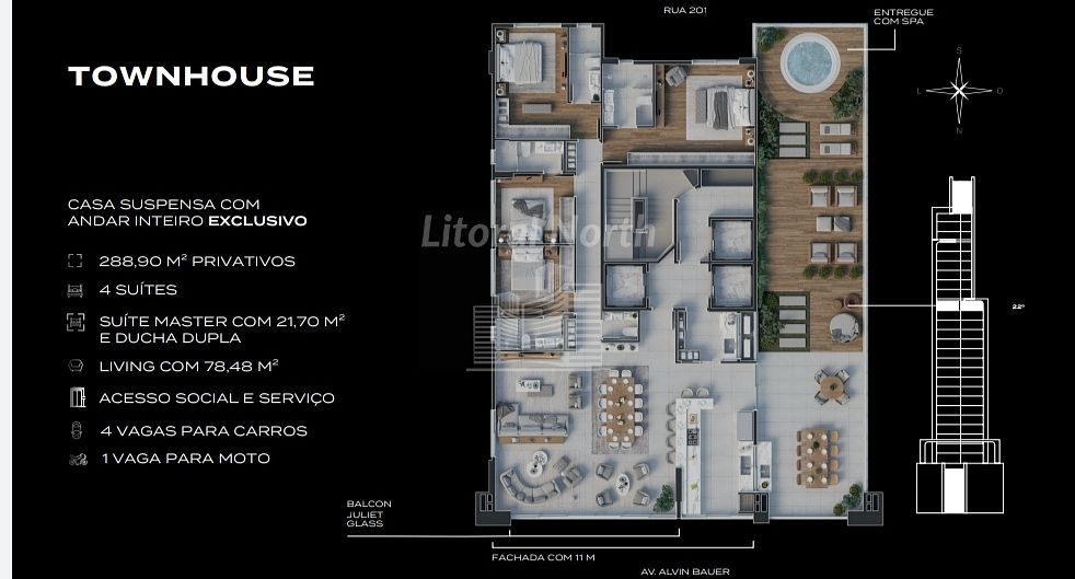 Apartamento à venda com 4 quartos, 4 suítes, 3 vagas e 143m² no Centro, Balneário Camboriú (SC) — foto 7 de 10
