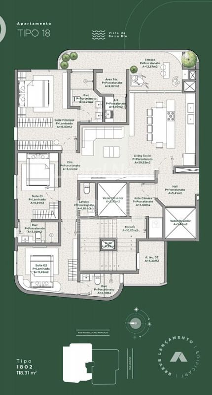 Apartamento à venda com 3 quartos, 3 suítes, 3 vagas e 122m² no Fazenda, Itajaí (SC) — foto 14 de 23