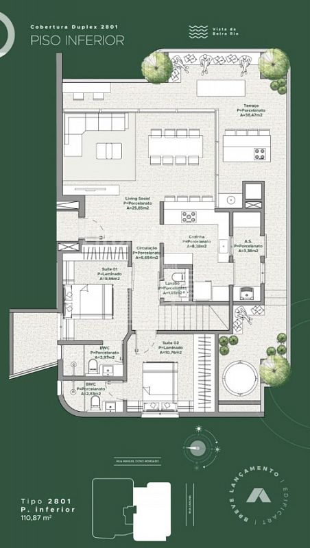 Apartamento à venda com 3 quartos, 3 suítes, 3 vagas e 122m² no Fazenda, Itajaí (SC) — foto 13 de 23