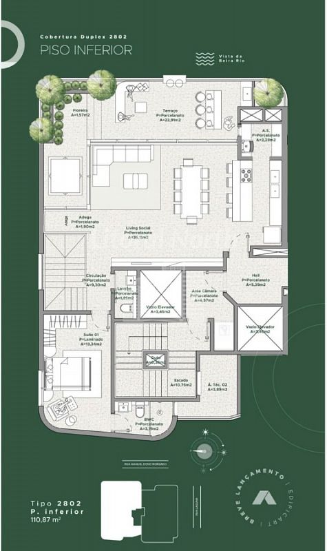 Apartamento à venda com 3 quartos, 3 suítes, 3 vagas e 122m² no Fazenda, Itajaí (SC) — foto 11 de 23