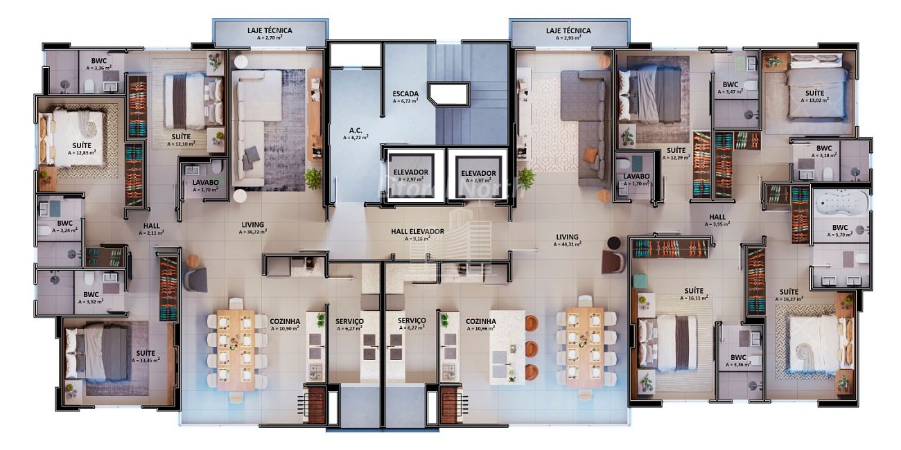 Apartamento à venda com 3 quartos, 3 suítes, 2 vagas e 122m² no Centro, Balneário Camboriú (SC) — foto 21 de 22