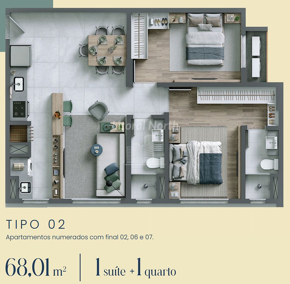 Apartamento à venda com 2 quartos, 1 banheiro, 1 vaga e 61m² no São João, Itajaí (SC) — foto 18 de 21