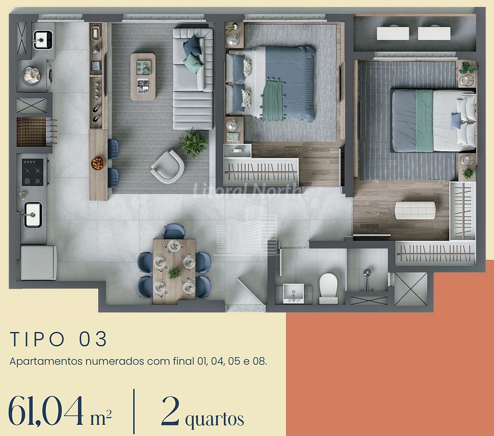 Apartamento à venda com 2 quartos, 1 banheiro, 1 vaga e 61m² no São João, Itajaí (SC) — foto 19 de 21