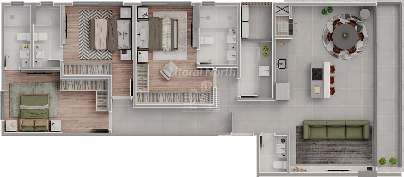 Apartamento à venda com 3 quartos, 3 suítes, 3 vagas e 164m² no Balneário Santa Clara, Itajaí (SC) — foto 15 de 15