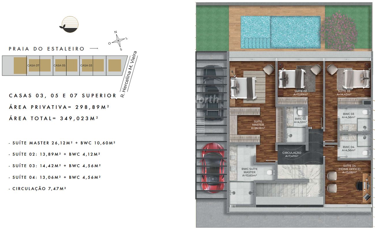 Casa à venda com 4 quartos, 4 suítes, 2 vagas e 344m² no Praia do Estaleiro, Balneário Camboriú (SC) — foto 13 de 15