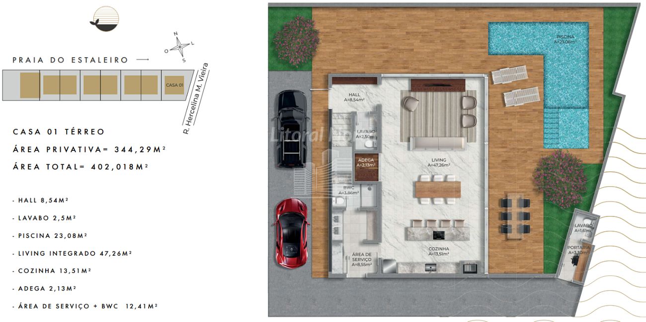 Casa à venda com 4 quartos, 4 suítes, 2 vagas e 344m² no Praia do Estaleiro, Balneário Camboriú (SC) — foto 9 de 15