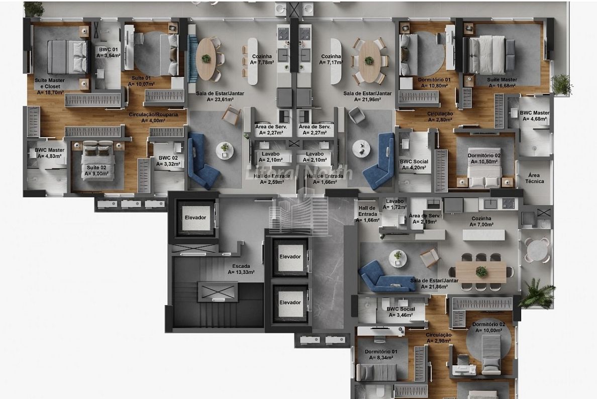 Apartamento à venda com 3 quartos, 1 suíte, 2 vagas e 96m² no Fazenda, Itajaí (SC) — foto 5 de 5