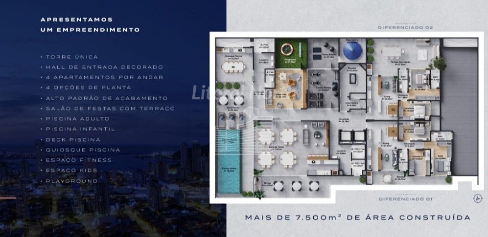 Apartamento à venda com 2 quartos, 1 suíte, 2 vagas e 75m² no Fazenda, Itajaí (SC) — foto 3 de 15