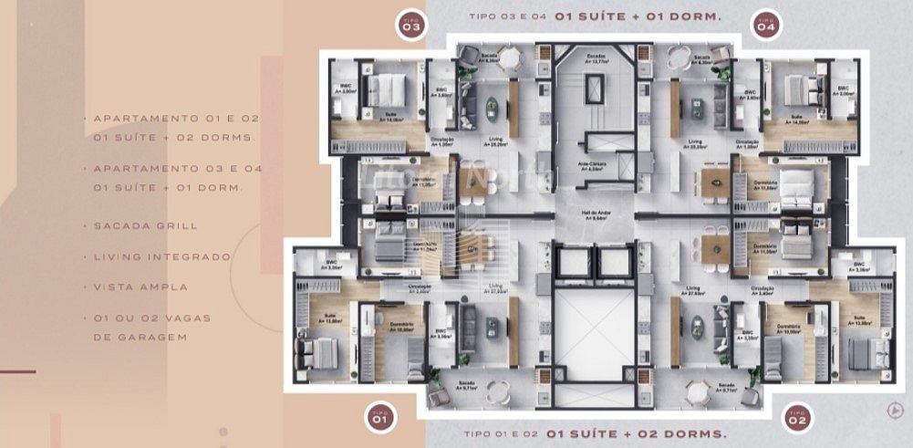 Apartamento à venda com 2 quartos, 1 suíte, 2 vagas e 75m² no Fazenda, Itajaí (SC) — foto 14 de 15