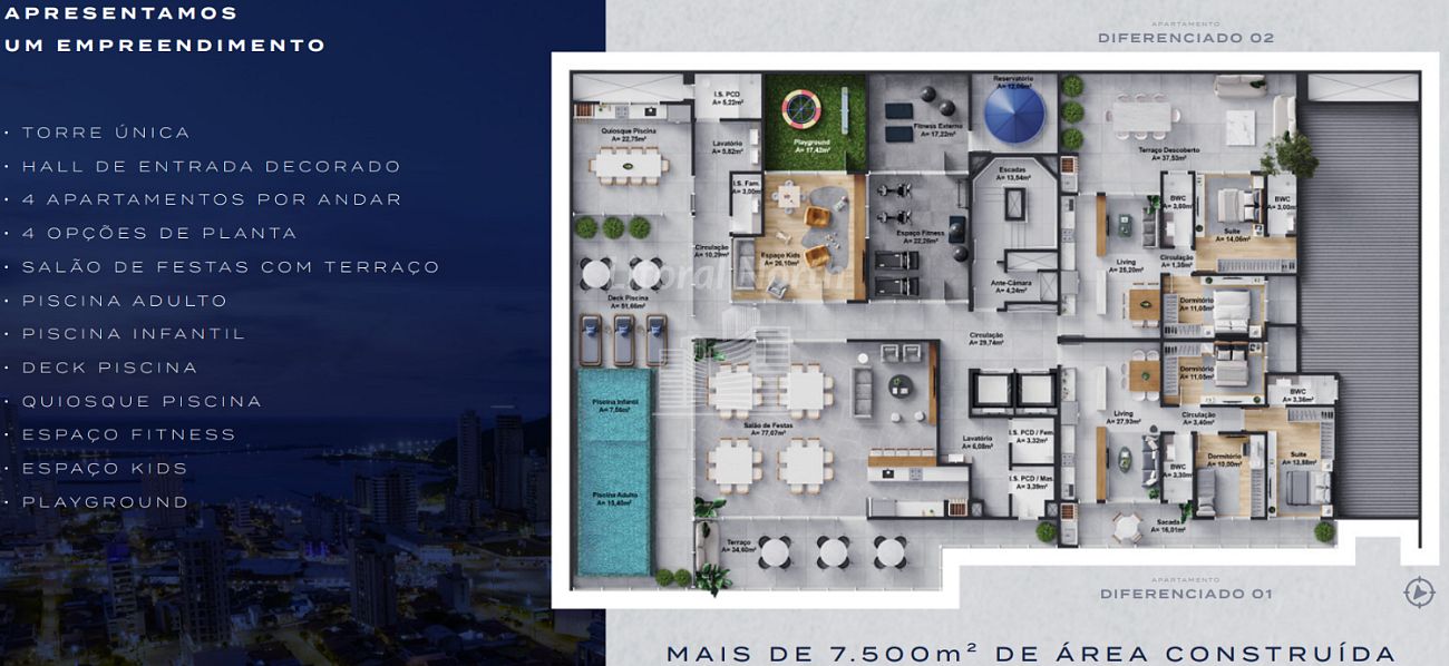Apartamento à venda com 3 quartos, 1 suíte, 2 vagas e 95m² no Fazenda, Itajaí (SC) — foto 12 de 15