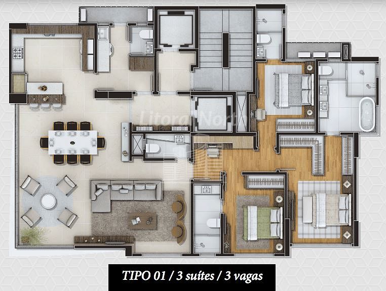 Apartamento à venda com 3 quartos, 3 suítes, 3 vagas e 172m² no Centro, Balneário Camboriú (SC) — foto 24 de 30