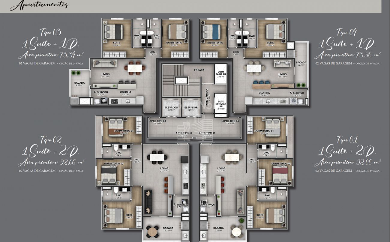Apartamento à venda com 2 quartos, 1 suíte, 2 vagas e 73m² no Vila Operária, Itajaí (SC) — foto 17 de 17