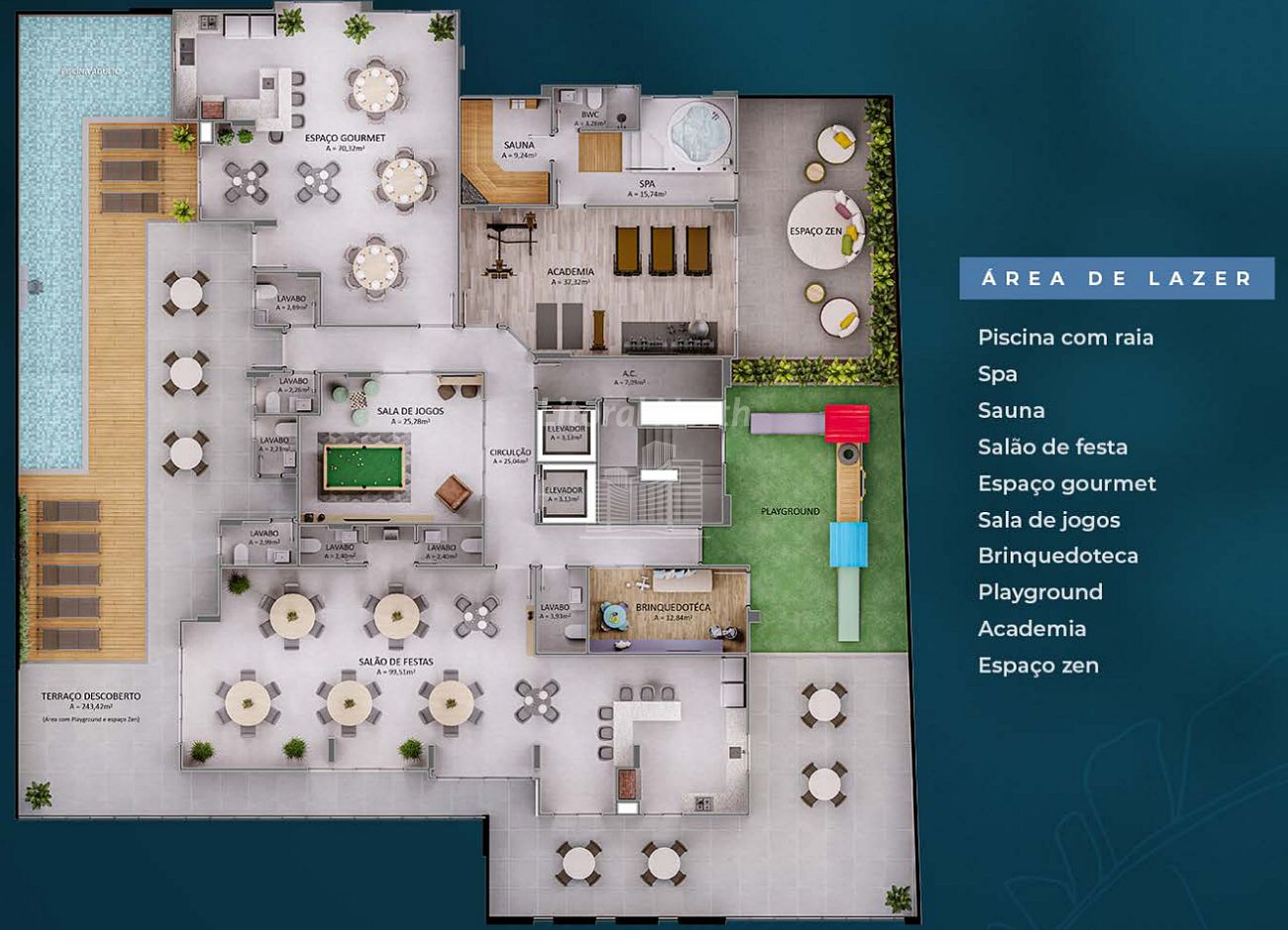 Apartamento à venda com 2 quartos, 1 suíte, 2 vagas e 74m² no Praia Brava, Itajaí (SC) — foto 18 de 24