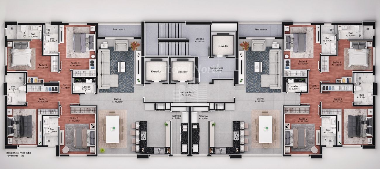 Apartamento à venda com 4 quartos, 4 suítes, 3 vagas e 145m² no Centro, Balneário Camboriú (SC) — foto 13 de 13
