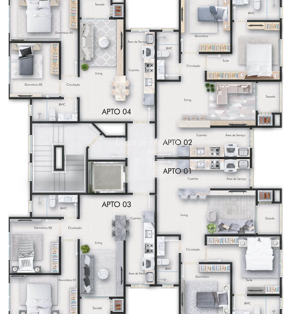 Apartamento à venda com 2 quartos, 1 suíte, 1 vaga e 52m² no São Vicente, Itajaí (SC) — foto 10 de 12