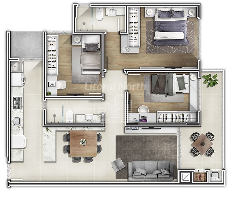 Apartamento à venda com 2 quartos, 1 suíte, 1 vaga e 85m² no São João, Itajaí (SC) — foto 10 de 10