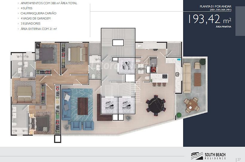 Apartamento à venda com 4 quartos, 4 suítes, 4 vagas e 193m² no Barra Sul, Balneário Camboriú (SC) — foto 10 de 10