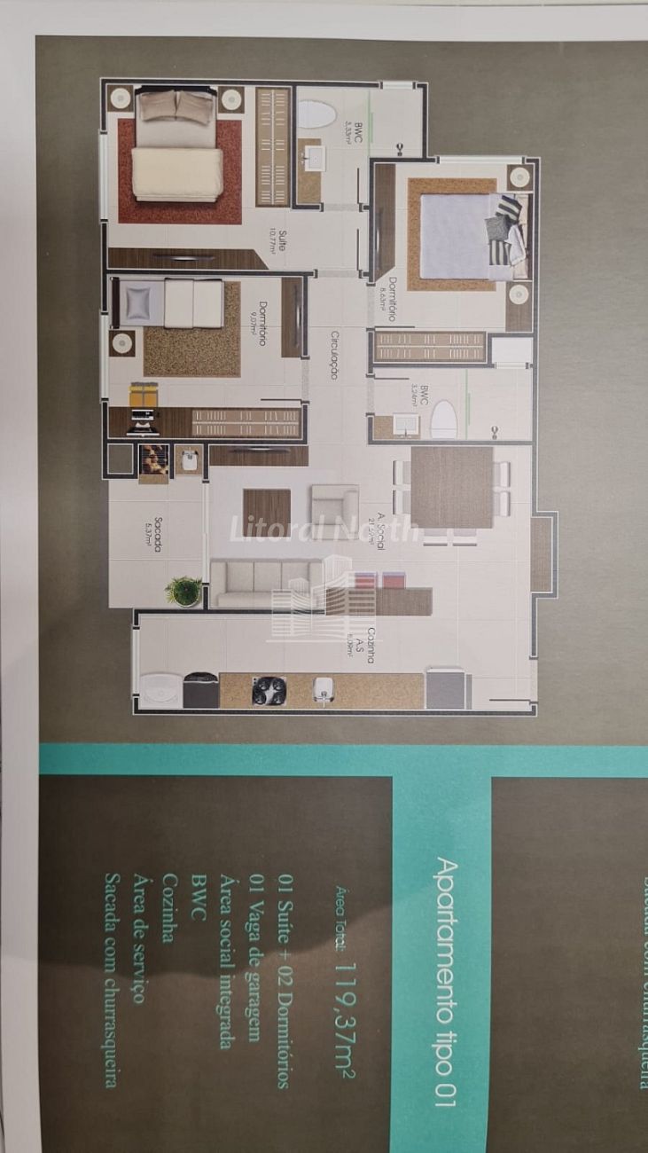 Apartamento à venda com 2 quartos, 1 suíte, 1 vaga e 119m² no Nações, Balneário Camboriú (SC) — foto 17 de 17