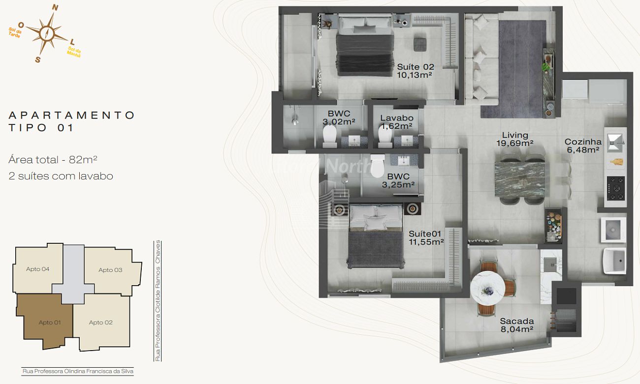Apartamento à venda com 2 quartos, 2 suítes, 1 vaga e 81m² no Fazenda, Itajaí (SC) — foto 23 de 26