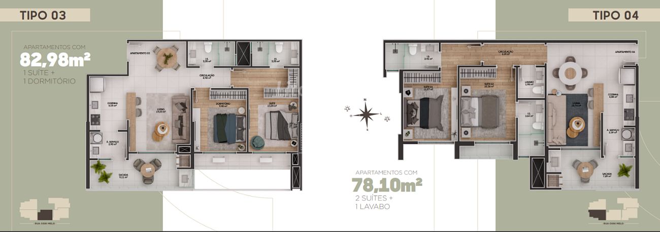 Apartamento à venda com 2 quartos, 2 suítes, 2 vagas e 82m² no Fazenda, Itajaí (SC) — foto 25 de 27