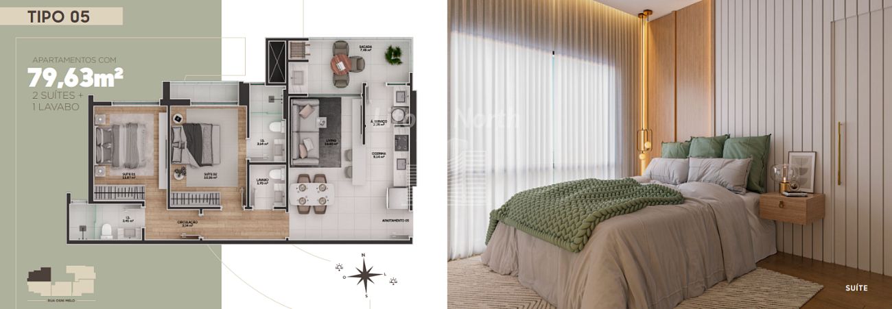 Apartamento à venda com 2 quartos, 2 suítes, 2 vagas e 82m² no Fazenda, Itajaí (SC) — foto 26 de 27