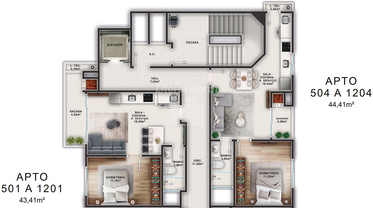 Apartamento à venda com 1 quarto, 1 banheiro, 1 vaga e 48m² no Fazenda, Itajaí (SC) — foto 14 de 16