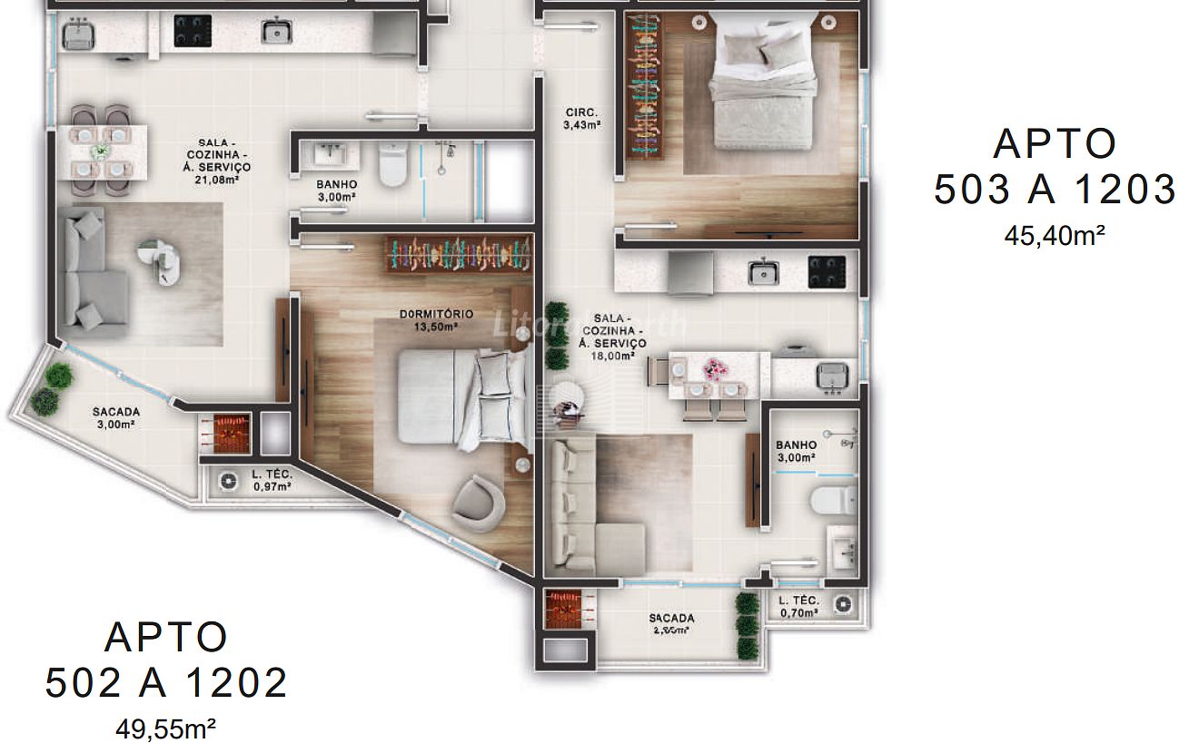 Apartamento à venda com 1 quarto, 1 banheiro, 1 vaga e 48m² no Fazenda, Itajaí (SC) — foto 15 de 16