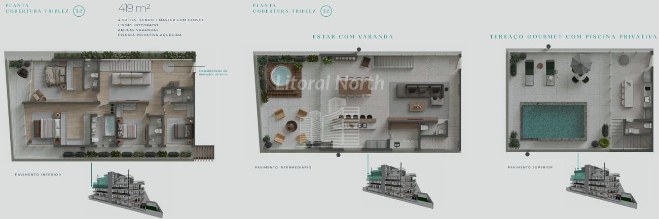 Apartamento à venda com 4 quartos, 4 suítes, 3 vagas e 189m² no Praia Brava, Itajaí (SC) — foto 14 de 14