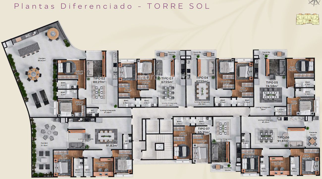 Apartamento à venda com 2 quartos, 2 suítes, 2 vagas e 76m² no Fazenda, Itajaí (SC) — foto 22 de 22