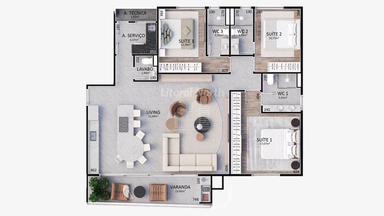 Apartamento à venda com 3 quartos, 3 suítes, 3 vagas e 169m² no Fazenda, Itajaí (SC) — foto 14 de 15