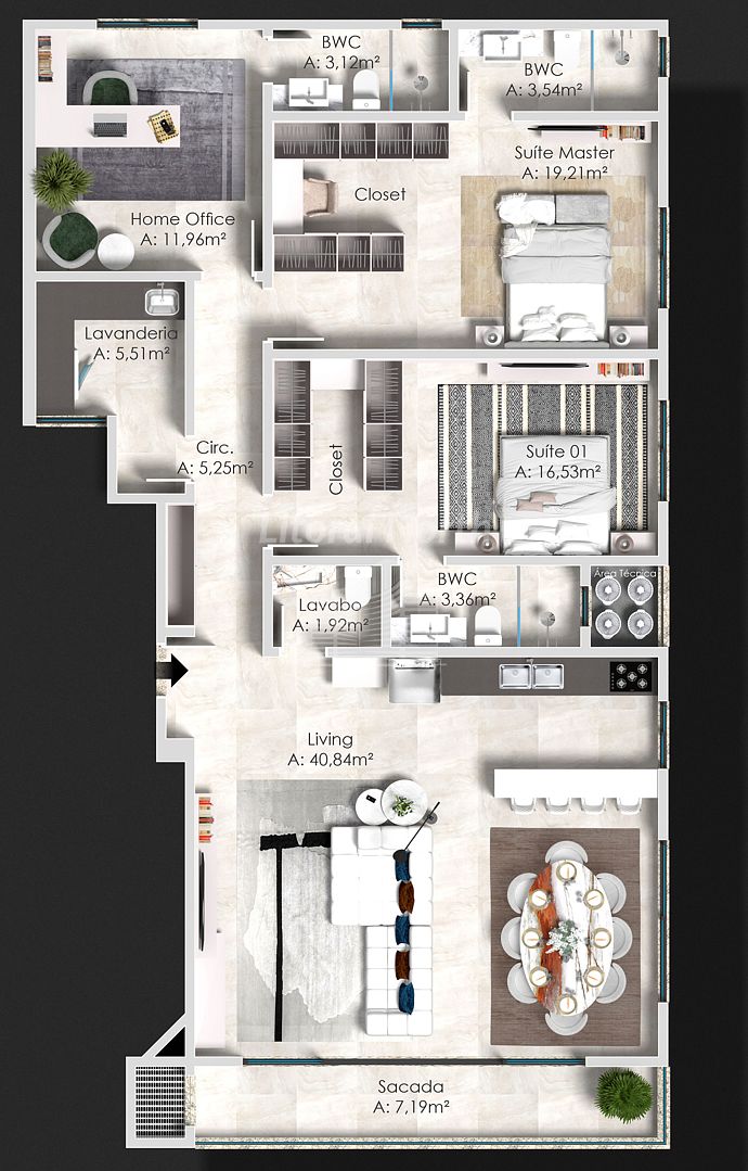 Apartamento à venda com 3 quartos, 3 suítes, 2 vagas e 137m² no Cabeçudas, Itajaí (SC) — foto 28 de 30