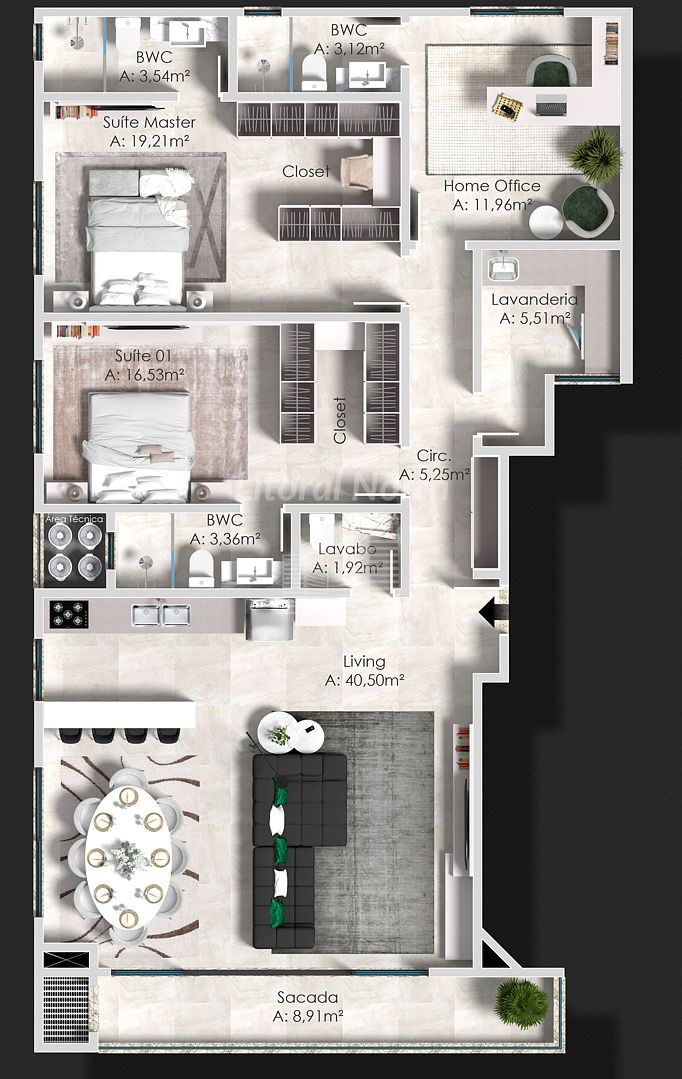 Apartamento à venda com 3 quartos, 3 suítes, 2 vagas e 137m² no Cabeçudas, Itajaí (SC) — foto 27 de 30