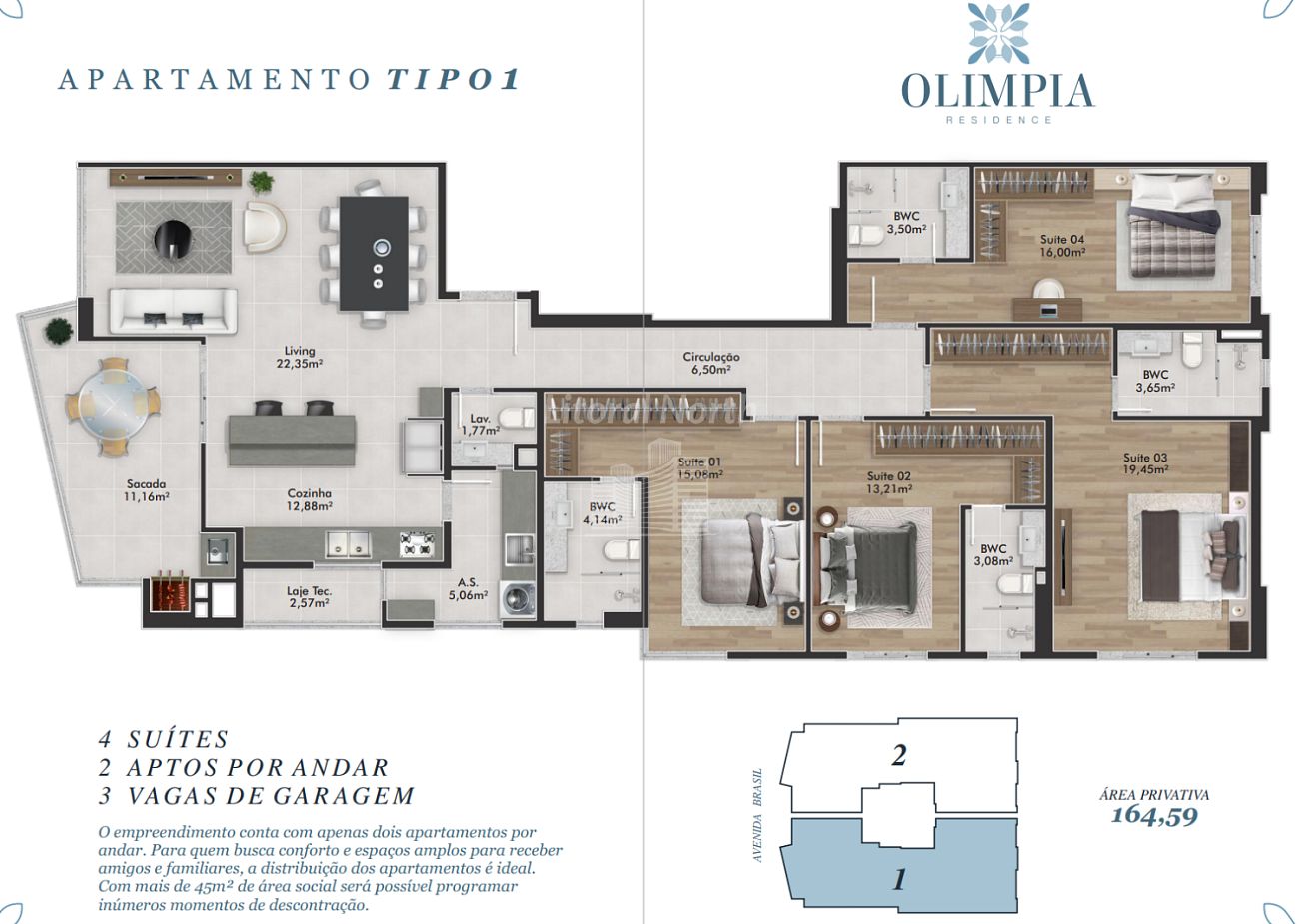 Apartamento à venda com 4 quartos, 4 suítes, 3 vagas e 163m² no Centro, Balneário Camboriú (SC) — foto 13 de 13