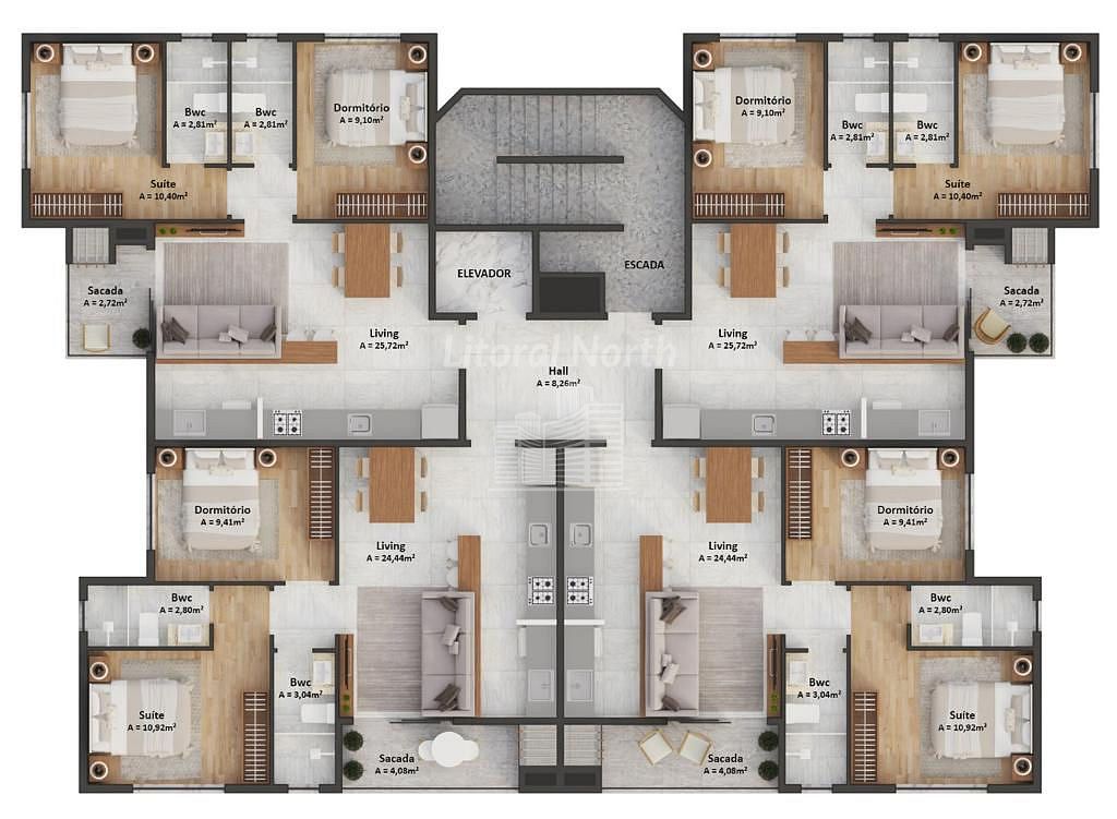 Apartamento à venda com 2 quartos, 1 suíte, 1 vaga e 62m² no Centro, Balneário Camboriú (SC) — foto 11 de 14