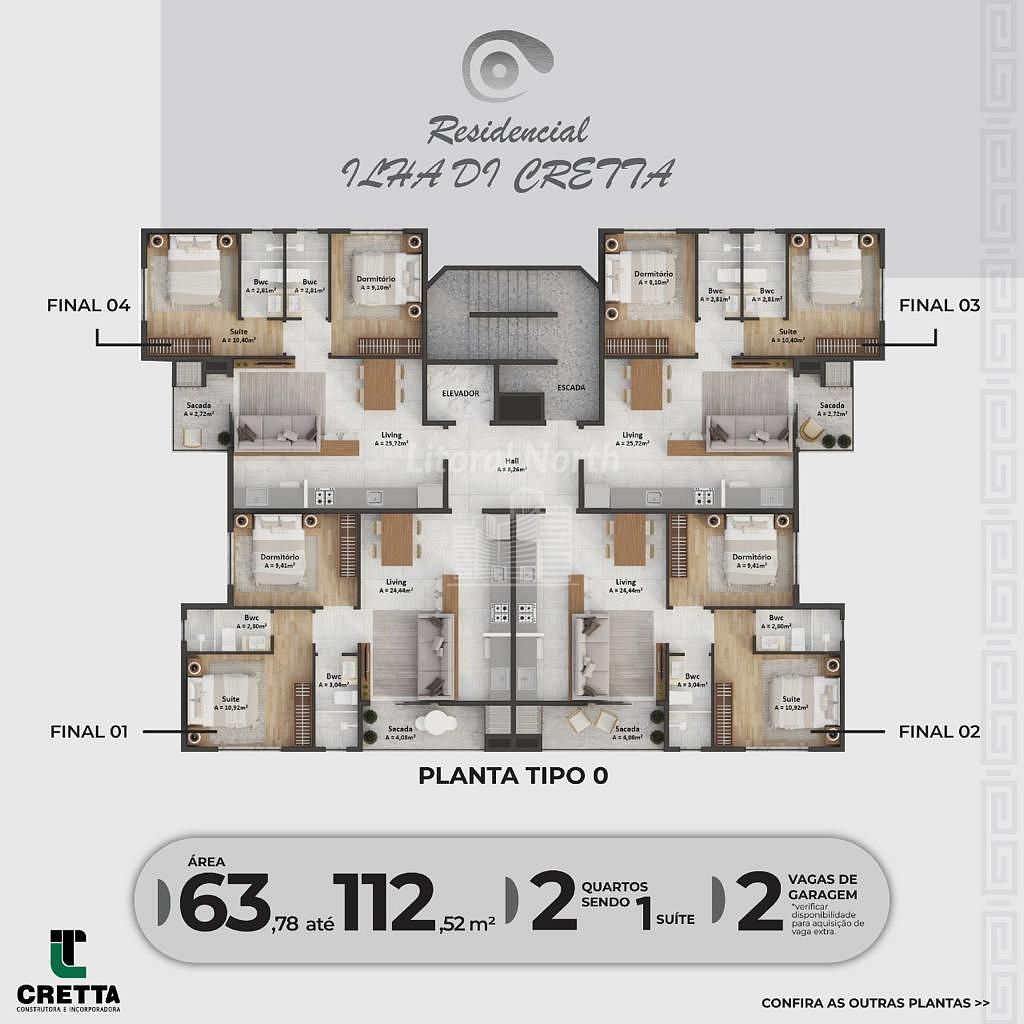 Apartamento à venda com 2 quartos, 1 suíte, 1 vaga e 62m² no Centro, Balneário Camboriú (SC) — foto 13 de 14